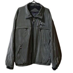 Phat Farm Gray Y2K Streetwear Hip Hop Jacket XXXL Embroidered Logo Pockets